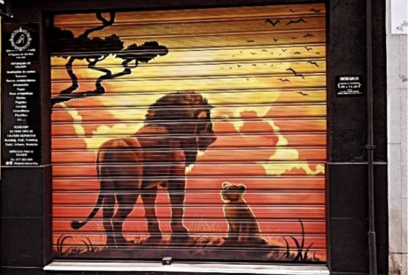 graffiti para cierre de negocio