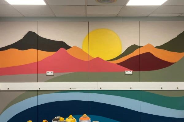 Mural en oficina