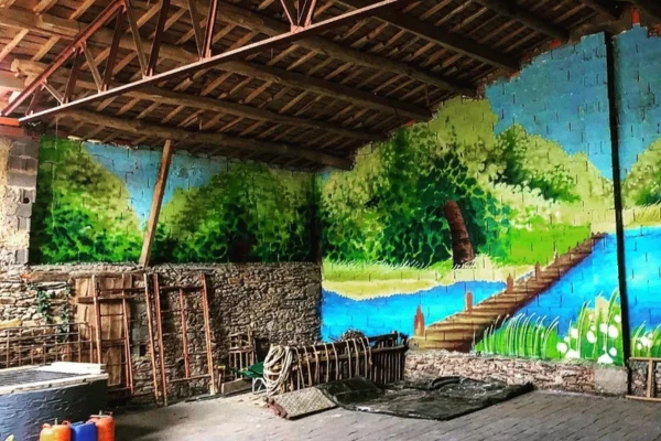 Mural estilo rural
