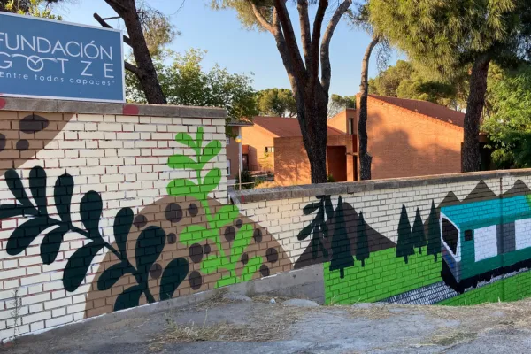 mural para fundación